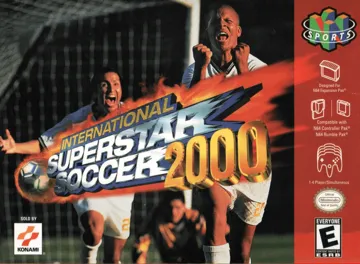 International Superstar Soccer 2000 (USA) (En,Es) (Rev 1) box cover front